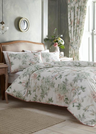Appletree Heritage Campion Sateen Green Duvet Cover Set - Double