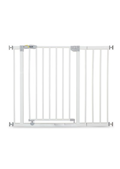 Hauck White Open N Stop Safety Gate (+ 21cm Extension)