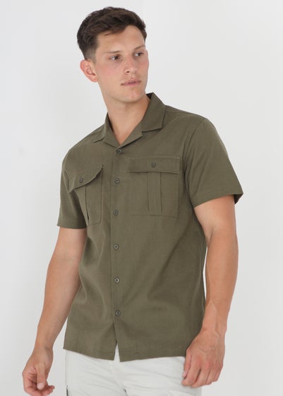 Brave Soul Khaki Short Sleeve Shirt