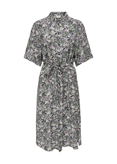 JDY Multicolour Floral Midi Shirt Dress