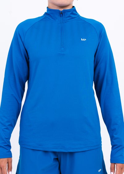 My Protein True Blue Half Zip Top