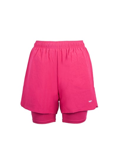 My Protein Magenta 2 in 1 Training Shorts