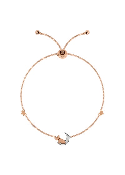 Radley London 18ct Rose Gold Plated Dog On Moon & Stars Bracelet