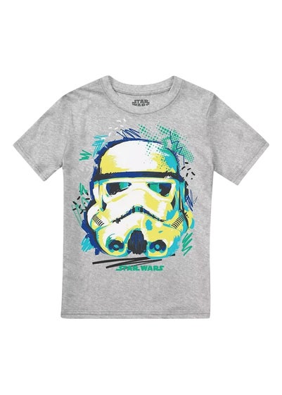 Star Wars Kids Grey Trooper Sketch T-Shirt (3-11 yrs)