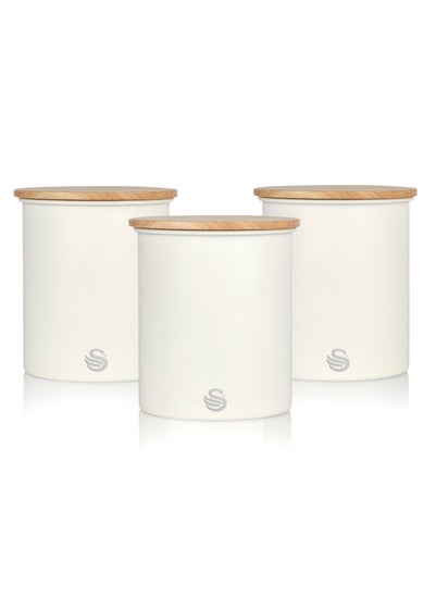 Swan Nordic Storage Canisters White (Set of 3)