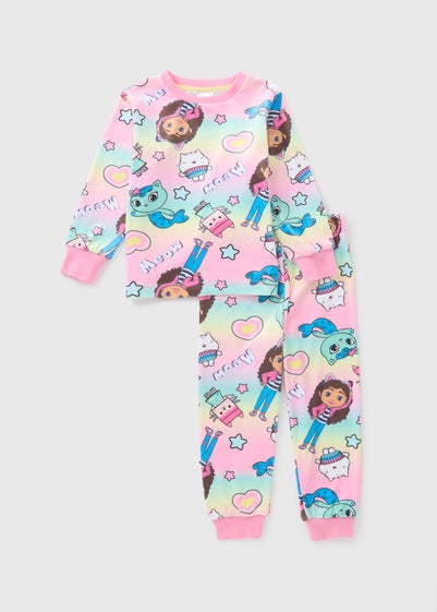 Gabbys Dollhouse Girls Multicolour Fleece Pyjama Set (1-7yrs)