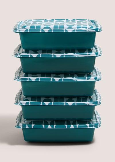 5 Pack Souluxe Blue Food Prep Boxes