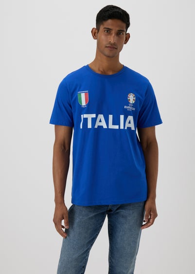 Blue Italy Football T-Shirt