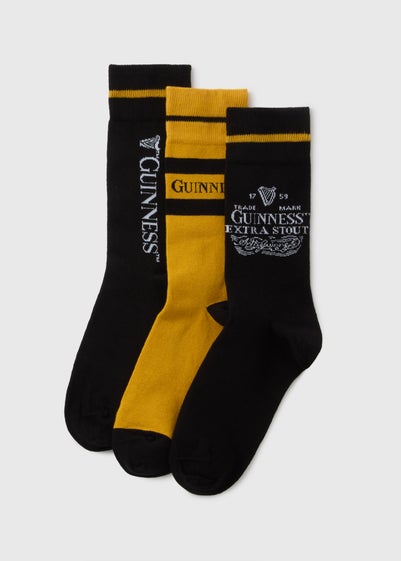 Guinness 3 Pack Black Socks