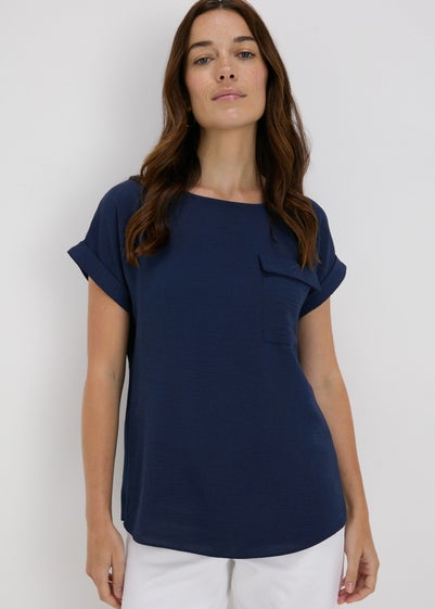 Navy Pocket Front T-Shirt