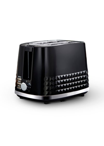Tower Solitaire Black 2 Slice Toaster - One Size