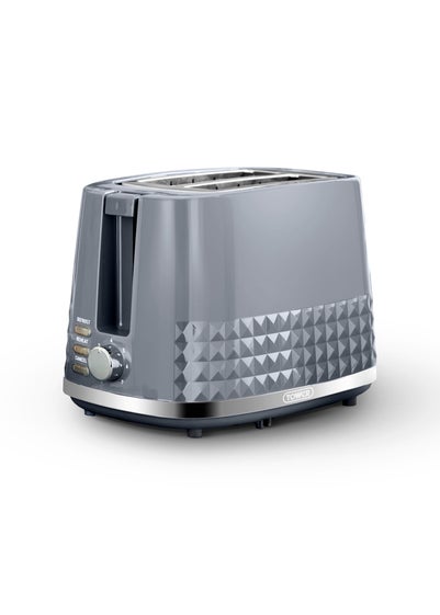 Tower Solitaire Grey 2 Slice Toaster - One Size