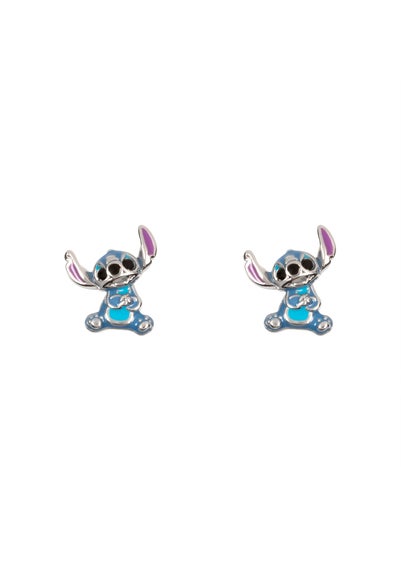 Disney Stitch Sterling Silver Enamel Stitch Stud Earrings