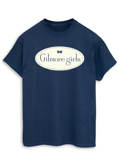 Gilmore Girls Luke's Logo Sand Printed Boyfriend Fit T-Shirt - Matalan