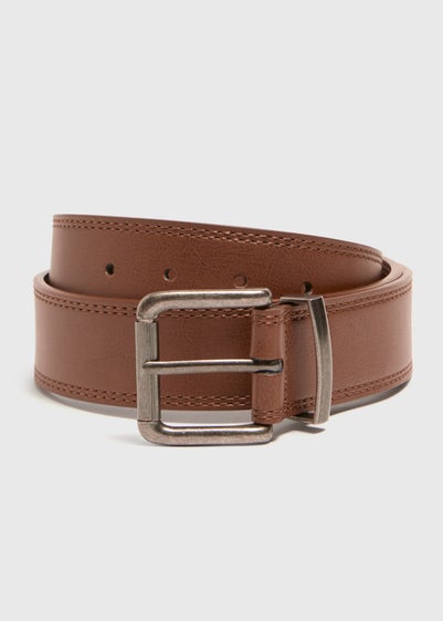 Brown Leather Jeans Belt