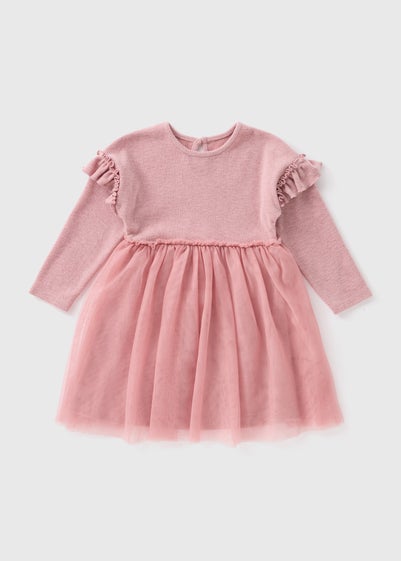 Girls Pink Mesh Tutu Dress (1-7yrs)