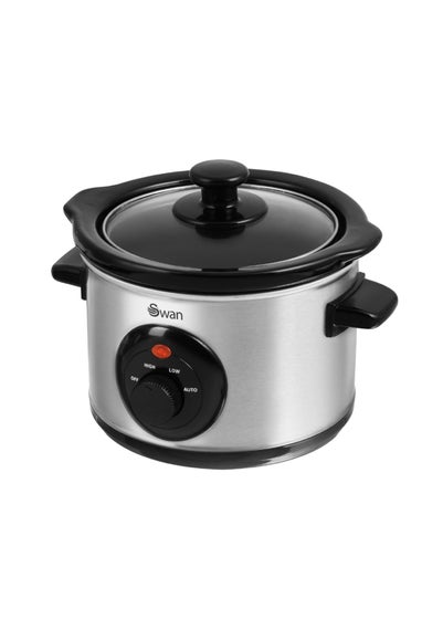 Swan Stainless Steel Slow Cooker (1.5L)