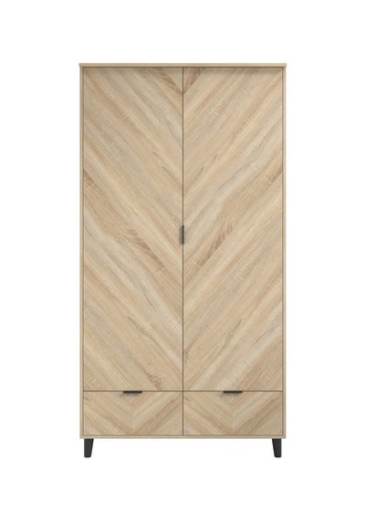 Aura Sorgente Chevron 2 Door Wardrobe (2 Packs)