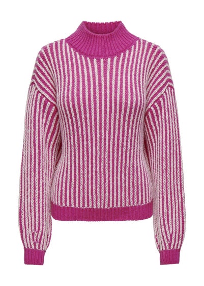 JDY Pink High Neck Jumper