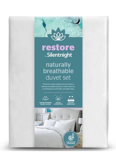 Silentnight White Cooling Duvet Set