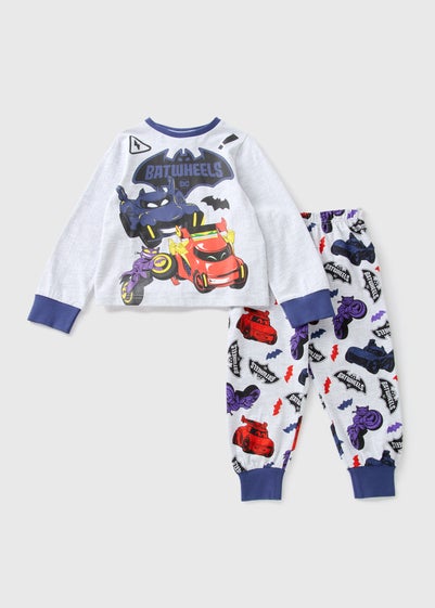 Batman Kids Grey Batwheels Pyjama Set (1-7yrs)