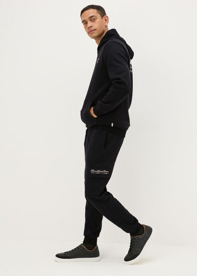 Black Liberte Cargo Jogging Bottoms