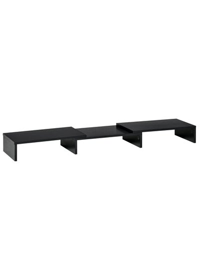 Vinsetto Black Monitor Stand Screen Riser (117cm x 23.5cm x 10cm)