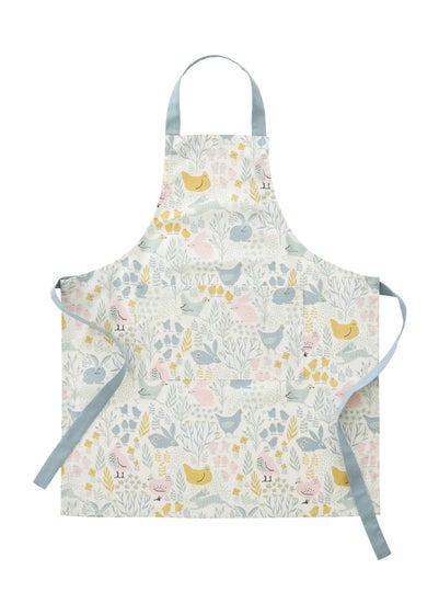 Catherine Lansfield Cottage Friends Cotton Adult Kitchen Apron (70x80cm)