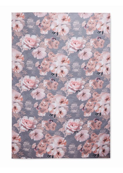 Catherine Lansfield Dramatic Floral Cotton Table Cloth (137x229cm) - Medium