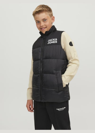 Jack & Jones Kids Black Bodywarmer (8-16yrs)