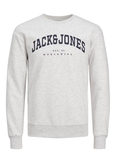 Jack & Jones Grey Varsity Sweatshirt (8-16yrs)