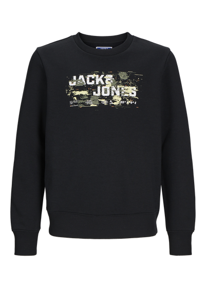 Jack & Jones Kids Black Logo Sweatshirt (6-16yrs)