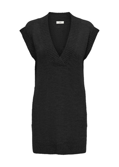 JDY Black V Neck Jumper Dress