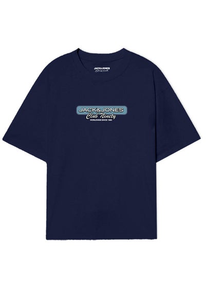 Jack & Jones Boys Blue Logo T-Shirt (8-16yrs)