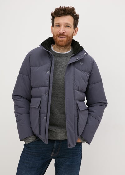 Lincoln Grey Heavy Puffer Jacket