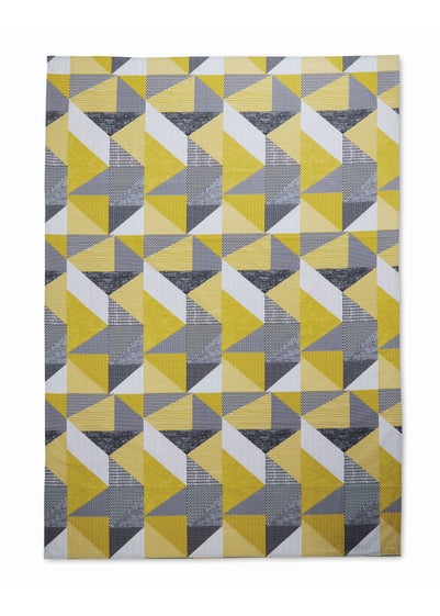 Catherine Lansfield Ochre Larsson Geo Cotton Table Cloth (137x178 cm)