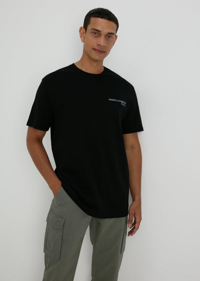 Black Embroidered T-Shirt