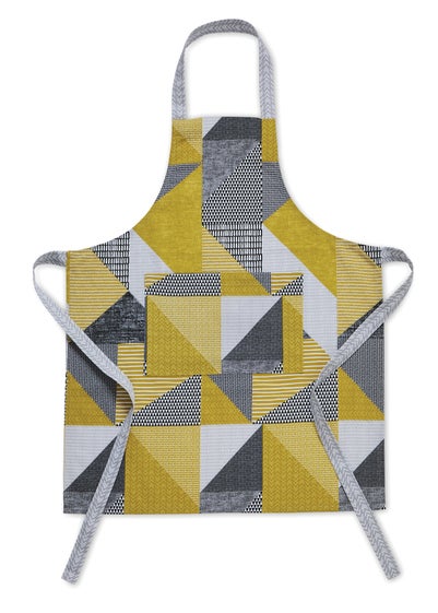 Catherine Lansfield Ochre Larsson Geo Cotton Kitchen Adult Apron (70x80 cm)