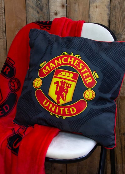 Manchester United FC Crest Square Cushion (40x40cm)