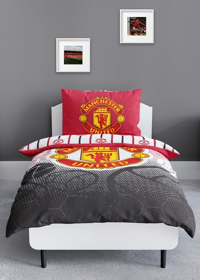 Manchester United FC Crest Single Panel Duvet