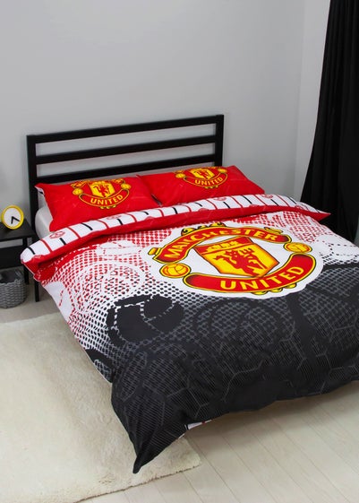 Manchester United FC Crest Double Panel Duvet