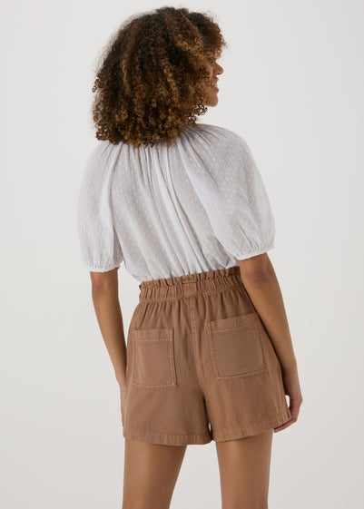 Brown Paperbag Shorts