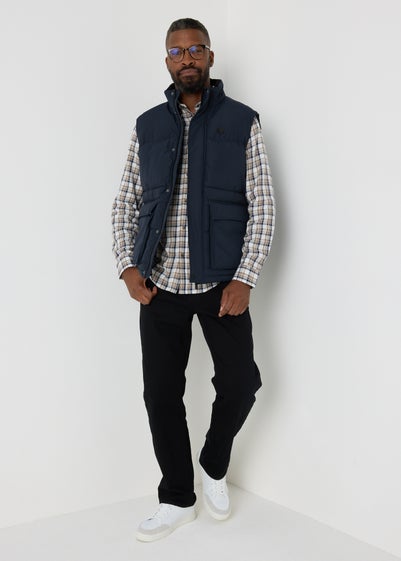 Lincoln Navy Padded Gilet