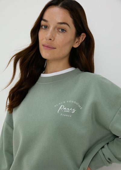 Green Paris Sweatshirt