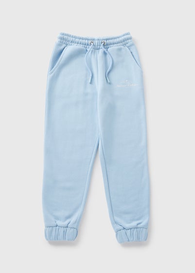 Girls Blue Slogan Jogging Bottoms (7-15yrs)