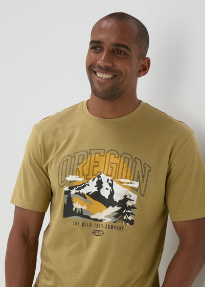 Khaki Oregon T-Shirt