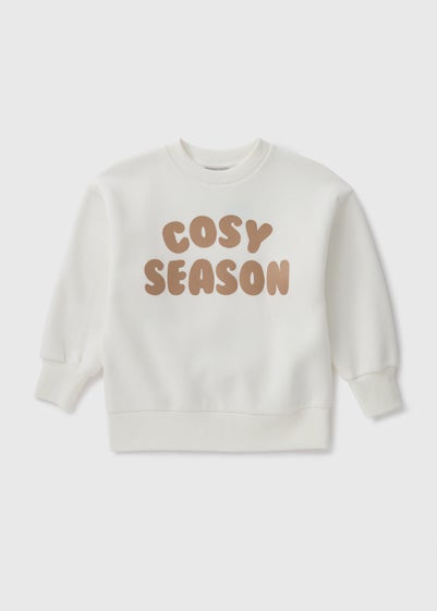 Girls Cream Cosy Season Sweatshirt (7-15yrs)