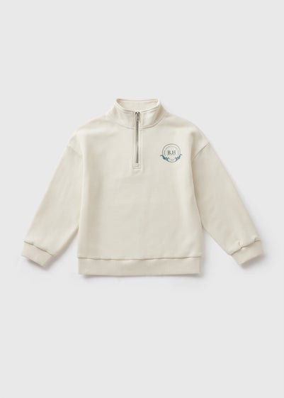 Girls Cream Beverley Hills Sweatshirt (7-15yrs)