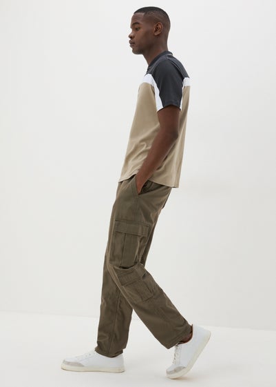 Khaki Multi Pocket Cargo Trousers