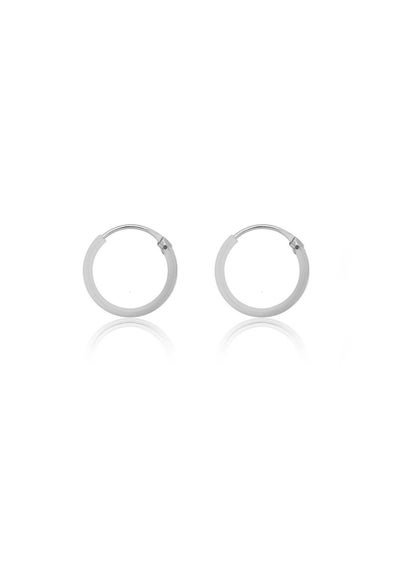 Golden Moments Sterling Silver Endless Hoops (12mm)